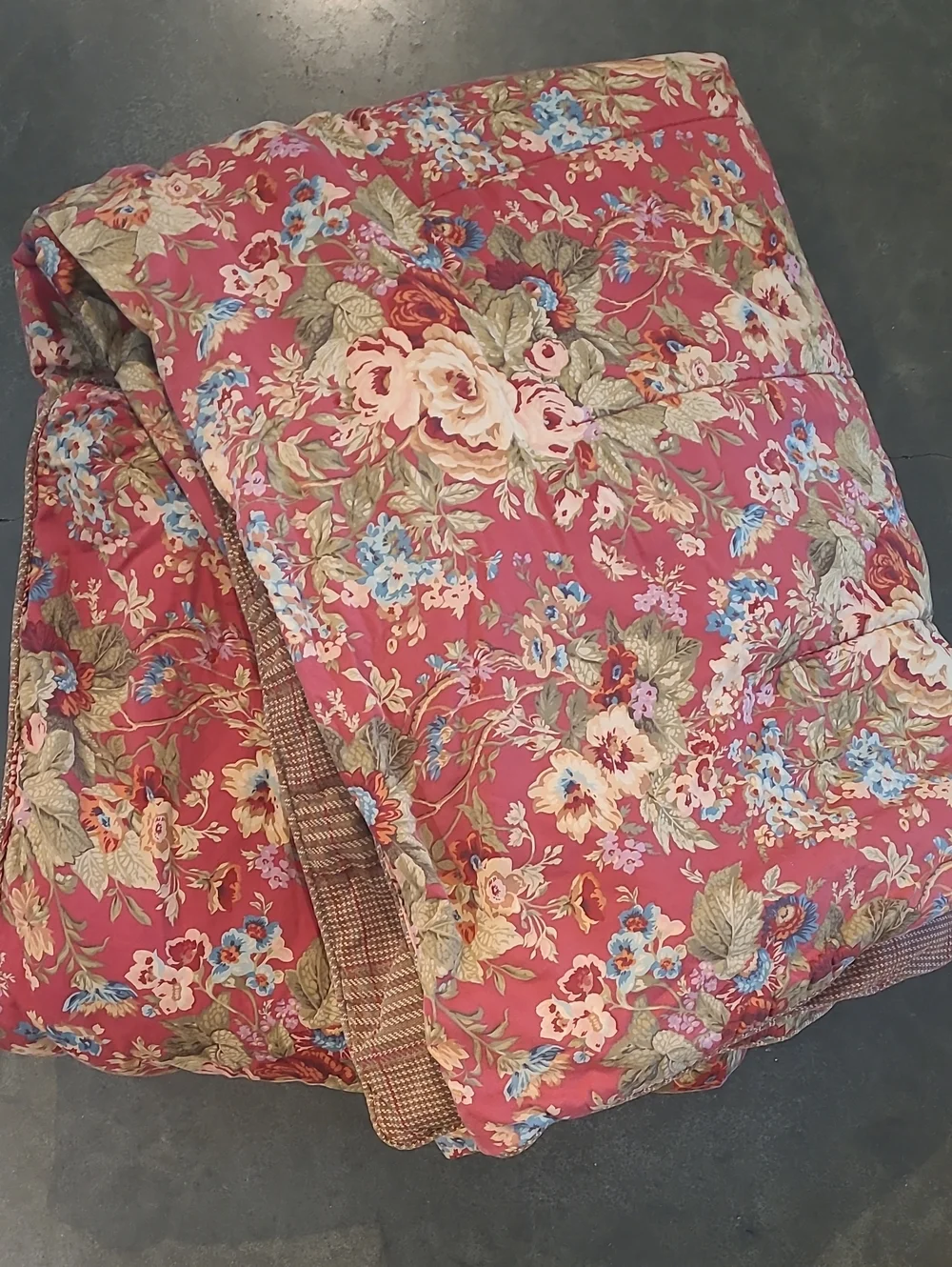 VINTAGE RALPH LAUREN CHAPS  SUMMERTON REVERSIBLE COMFORTER